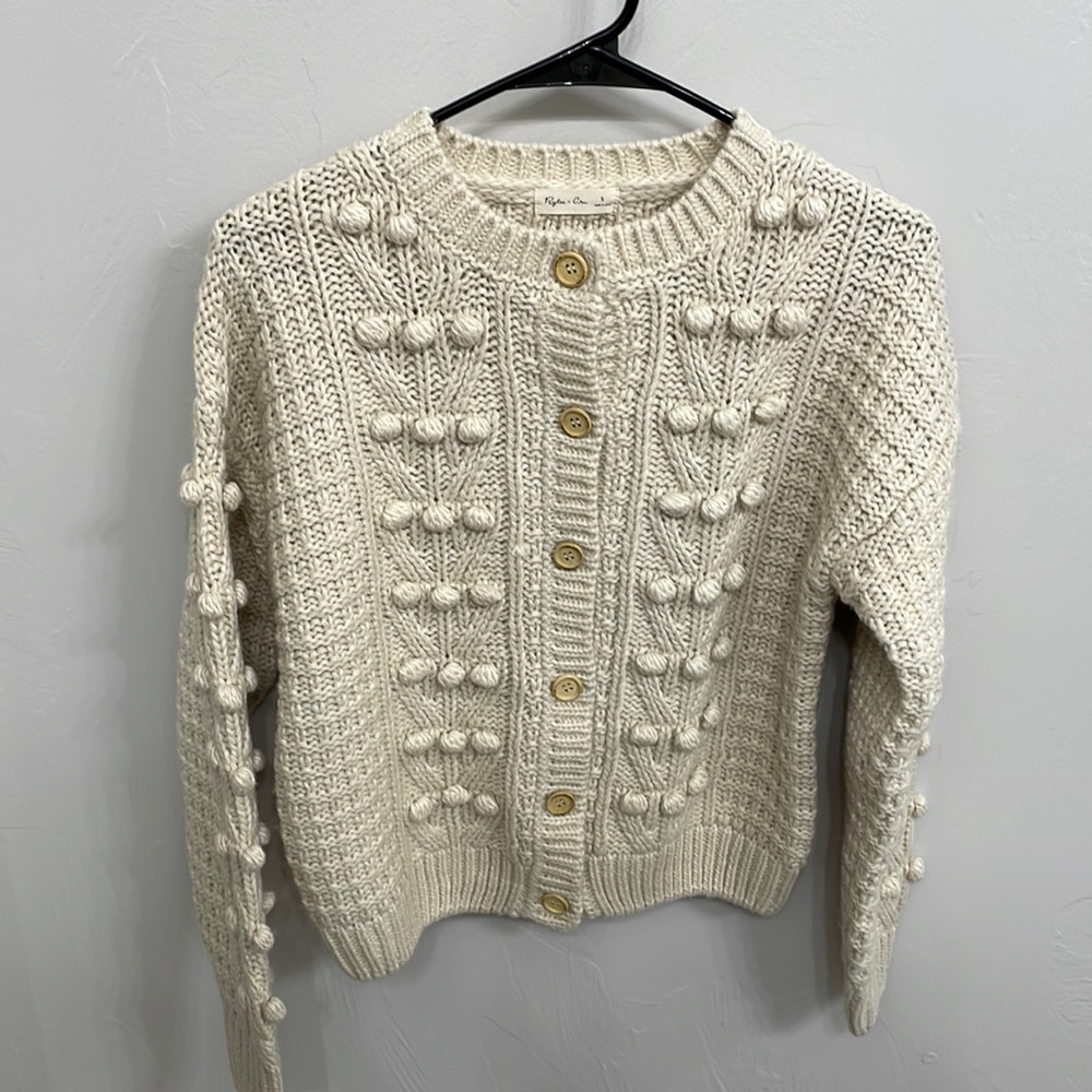 NWOT Rylee + Cru Wool blend knitted sweater. Size small.